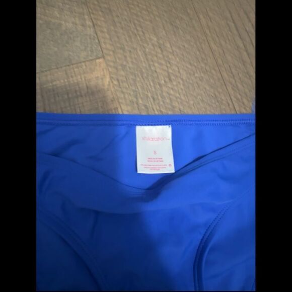 Xhilaration Blue Bikini Bottom Mid Coverage NWT Size Small - Picture 2 of 9